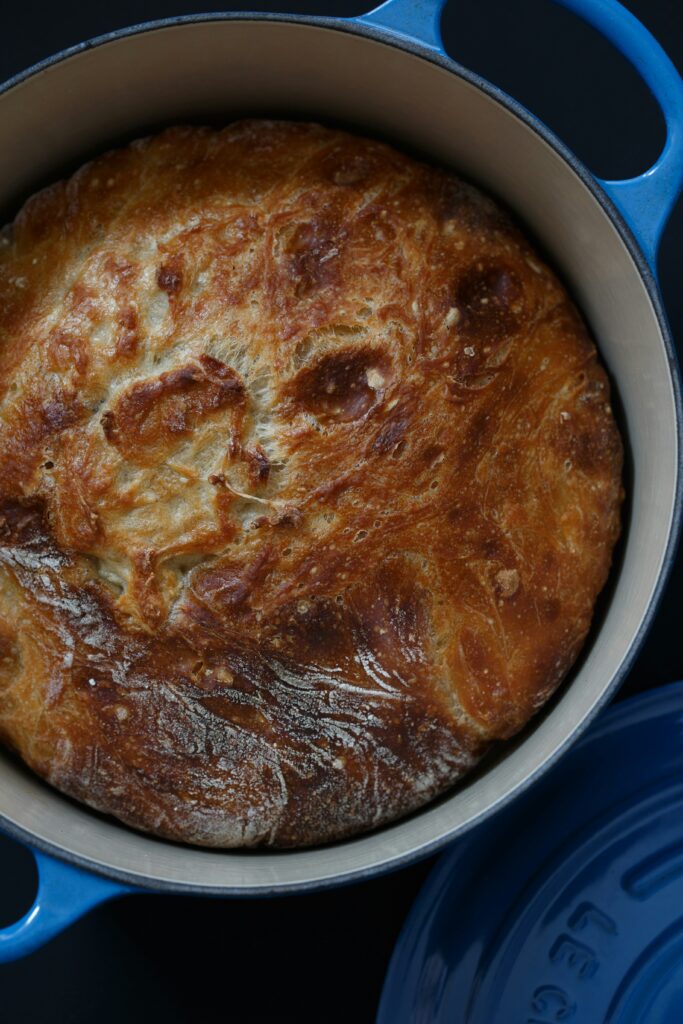 zuurdesem brood gietijzeren pan